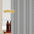 1pc Gray Grid Artwork Geometric Shower Curtain Waterproof PEVA Modern Minimalist Bathroom Decor.