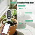 Tuya Zigbee Soil Moisture Sensor 3 in 1 Humidity Temperature Sunlight  Meter Screen/APP Control for Plants Pots Garden. 