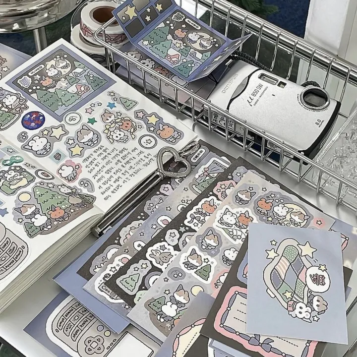 Cute%20Cartoon%20Graffiti%20Teddy%20Bear%20Rabbit%20Stickers%20Korea%20Handbook%20Diary%20Notebook%20Planner%20Scrapbook%20Diy%20Decorative%20Stickers%20-%20Image%206