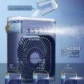 Mini Air Coolet Fan With Seven Colors LED Light, Humidifier, Mist Making System With Perfume Dispenser. 