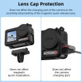 Silicone Protective Cover for Action 5 Pro/Action 4/3 Camera Accessories Full Protector Case with Lanyard Scratch-proof Cap.