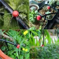 50-800pcs Adjustable Irrigation Drippers Sprinklers 1/4'' Emitter Dripper Micro Drip Irrigation Sprinklers for Watering System. 