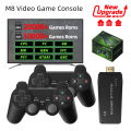 M8 Retro Video Game Console 4k 2.4G Wireless Console Game Stick 4k 20000 Games Portable Dendy Game Console For PS1/GBA/MD. 