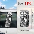 2 pcs Christian cross car sticker, car B-pillar waterproof trim covering scratches DIY door pillar sunscreen vinyl sticker. 