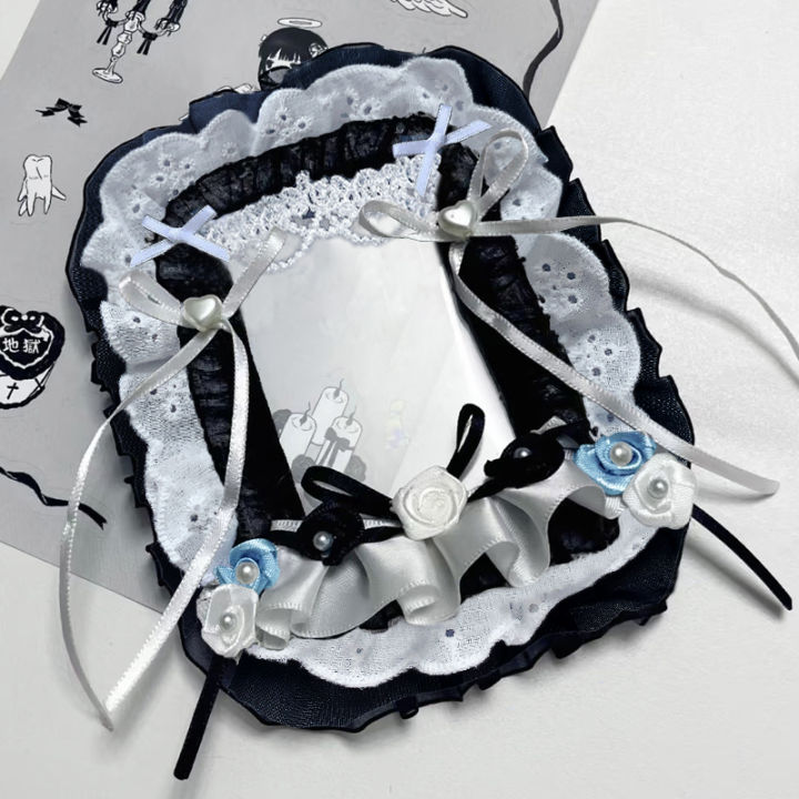 1Pc%20Lace%20Black%20Bow%20Photo%20Card%20Holder,%20Anime%20Cartoon%20Game%20Character%20Acg%20Card%20Display,%20Manga%20Star%20Fan%20Art%20Mag%20Fan%20Circle%20Otaku%20Ita%20Bag%20Decoration%20Card%20Holder%20-%20Image%205