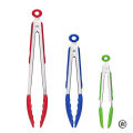Choose Your Perfect Tongs: 7" (Precise) / 9" (All-Purpose) / 12" (BBQ) - All with Silicone Tips & Lock. 