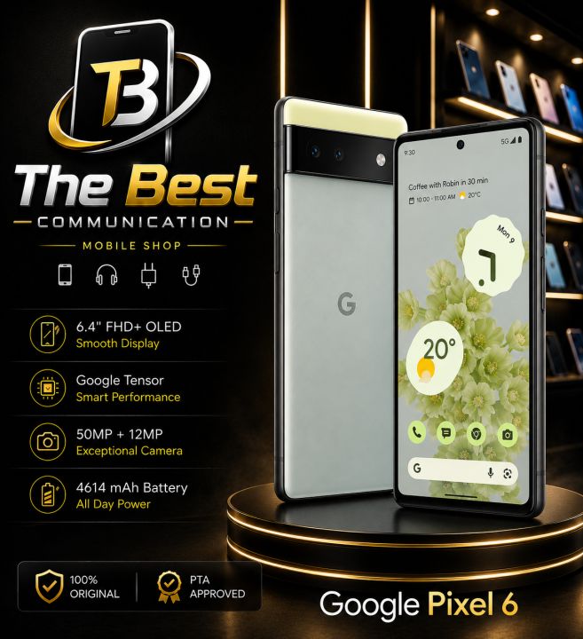 Google Pixel 6 Official PTA Approved 8GB Ram 128GB Rom Dual Sim