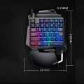K-Snake G92 Single Small Keyboard Games Luminous Robotic Machine Sensory Game Keyboard.