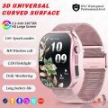 LIGE Smart Watch Men 3D Curved Surface Screen Bluetooth Call Flashlight 100+ Sports Modes Watches AI Voice Waterproof Smartwatch.