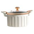 8L Enamel Micro Pressure Pot Korean Vacuum Non stick Soup Pot Non Stick Soup Pot Multifunctional Double Ear Stewing Boiling Pot. 