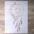 A4 DIY Craft Layering Dreamcatcher Stencil For Walls Painting Scrapbooking Stamping Album Decorative Embossing Paper Card.