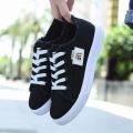 2024 Spring Summer Women Canvas Sneaker Low Top Denim Sneakers Ladies Lace-Up Flat Canvas Board Shoes Female Sapatos Femininos. 