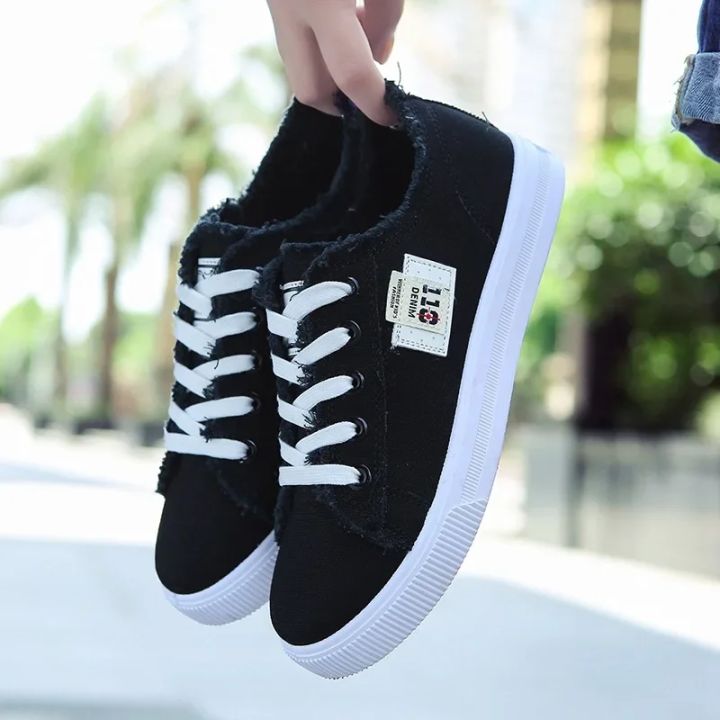 2024%20Spring%20Summer%20Women%20Canvas%20Sneaker%20Low%20Top%20Denim%20Sneakers%20Ladies%20Lace-Up%20Flat%20Canvas%20Board%20Shoes%20Female%20Sapatos%20Femininos%20-%20Image%203