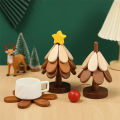 Tree Insulation Mat Solid Wood Dining Table Anti Scalding Mat Pot Mat Festival Gift Creative And Personalized Home Decoration. 