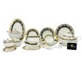 yamasen dinner set 104 pcs embossed gold plated premium quality 12 person serving. 