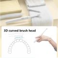 8PCS Toothbrush Replacement Heads for Mijia T100 Mi Smart Electric Toothbrush Replacement Head White/Pink.
