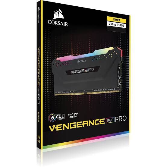 CORSAIR VENGEANCE® RGB PRO 32GB (2 x 16GB) DDR4 DRAM 3600MHz C18 Memory Kit — Black