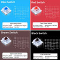 110/70/30pcs Dustproof Outemu Switch Linear Tactile Axis Clicky Silent Switches For MX Mechanical Keyboards Gaming Switch DIY. 