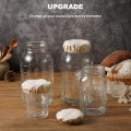 Elastic Cloth Jar Covers Reusable Cloth Covers for Sourdough Starter Jars Elastic Bread Fermentation Cover Bread Proofing Cover. 