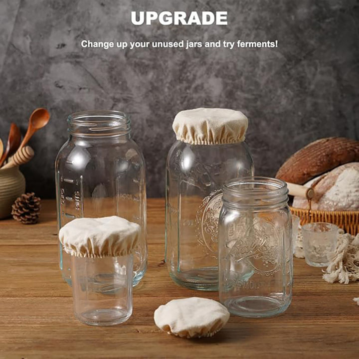 Elastic%20Cloth%20Jar%20Covers%20Reusable%20Cloth%20Covers%20for%20Sourdough%20Starter%20Jars%20Elastic%20Bread%20Fermentation%20Cover%20Bread%20Proofing%20Cover%20-%20Image%205