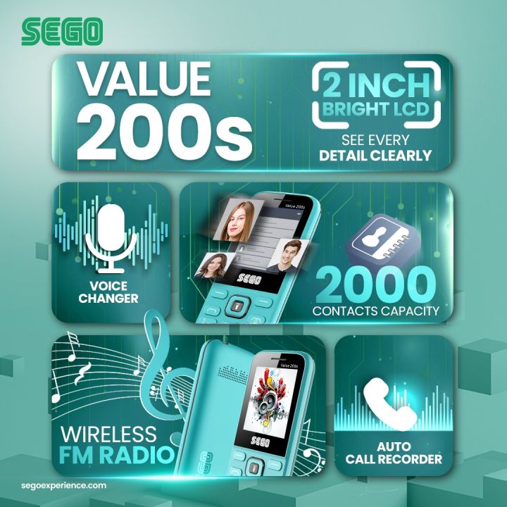 SEGO%20VALUE%20200s%20-%20Without%20Camera%20-%202.0%20inch%20Display%20-%20Dual%20Sim%20-%201000mAH%20Battery%20-%20PTA%20Approved%20-%20Auto%20Call%20recording%20-%20King%20Talker%20-%20Voice%20Changer%20-%201%20Year%20Brand%20warranty%20-%20Image%202