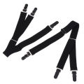 Mens Fashion Shirt Stays Garters Y Shape Military Adjustable Elastic Shirt Holders Straps Sock Non-slip Clamps Leg Suspenders.