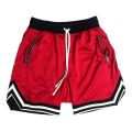 2024 Men's Mesh Shorts Quick Dry Gym Shorts Summer Sports Basketball Fitness Joggers Zipper Casual Male Short Pants Wholesale. 