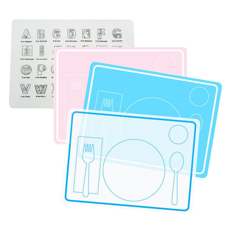 Baby Montessori Sensory Materials Toys Children Food Mat Educational Toys Teaching Aids Silicone Placemat Tableware Tray Dishes