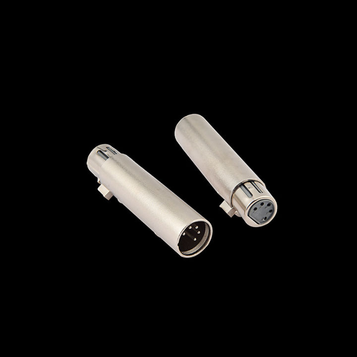 1pcs%203Pin%20XLR%20To%205Pin%20DMX%20Metal%20Cased%20Converter%20Audio%20Lighting%20Adapter%203%20Pin%20%20To%205%20Pin%20Female%20Male%20Connector%20-%20Image%204