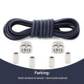 Tieless Elastic Shoe Laces No Tie Shoelaces Round Shoelace Sneakers for Kids and Adult with Strong Lock and Speed Shoestrings. 