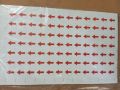 1000 Removable Document Arrow Labels Red - Arrow Labels Red for Organizing Inventory - Sign Stickers. 