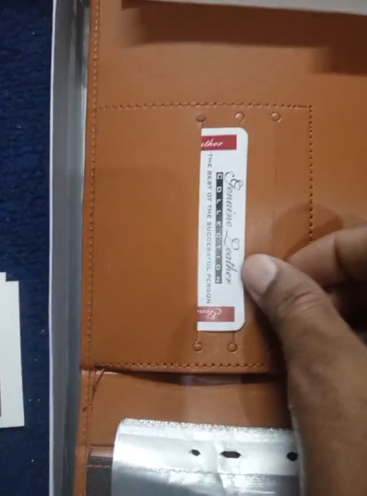 Brown - 8 Pockets File Folder A4 PU Ring Binder Display Notebook Folders with Calculator Document Bag Organizer Business Office Supplies