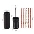 Bike Tubeless Tire Repair Kit Slug Plug Stopper Rubber Bacon Strips and Insertion Tool For Fixing Puncture Flat Road MTB Bicycle. 