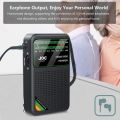 Portable Radio AM/FM/SW Pocket Radio with Rechargeable Battery Good Reception Supports Wired Earphone Mini FM Receiver Radios. 