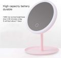 Rechargeable LED Makeup Mirror Vanity Mirror With Stand 90 Degree Swivel & Touch Screen Dimming, Detachable Portable Traveling Mirror. 