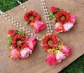 Fabric Artificial Flower Jewellery. 