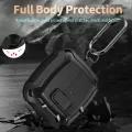 2024 [2-in-1] Armor Case For Samsung Galaxy Buds 3/Galaxy Buds3 Pro Secure Lock Cover buds3 pro cover with Cleaning Kit for men. 