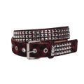 Punk Pink Fur Rivets For Women's Belt Hip Hop Y2k Girls Jeans Accessories Girdle Goth Retro Brown Pin Buckle Pu Waistband. 
