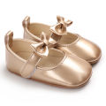 Golden Newborn Baby Baptism Walking Shoes Elegant And Noble Gold Princess Shoes Comfortable Soft Soles Non-slip Walking Shoes. 