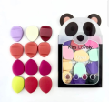 Kiss Lovely Random Mini Finger Puff 12pcs Makeup Sponge Set for Foundation, Concealer & Powder. 