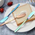 Butter Knife Cheese Cutter with Hole Stainless Steel Cheese Dessert Knife Cream Wipe Cream Bread Jam Tools Kitchen Gadget Knives. 