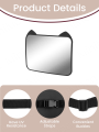 1PC Adjustable Wide-Angle Car Seat Mirror, Headrest Mount Safety Monitor for Rear-Facing Baby & Child.