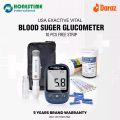 USA EXACTIVE VITAL GLUCOSE METER Honstime with 10 Free Strips - USA's Best Blood Sugar Glucometer with 5 Years Full Replacement Warranty. 