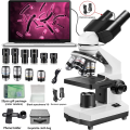 Professional Biological Optical Compound Binocular Microscope,5000X MicroscopeWith Electronic Eyepiece,Can Connect Computer.