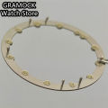 GRAMOCK 29mm*24.5mm Hollow Dial RIng Green Luminous Watch Dial Circle Plate Fit NH70 NH72 Skeleton Movement Watch Accessories. 