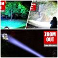 (RL-S09-T6) High Duty Rechargeable Flashlight USB Charging 800-1000 Lumens Aluminum Alloy. 
