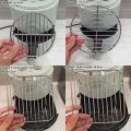 Round Square Cooking Rack With Foot Thicken Air Fryer Rack 304 Stainless Steel BBQ Net Home Kitchen Oven Steamer Cooker.