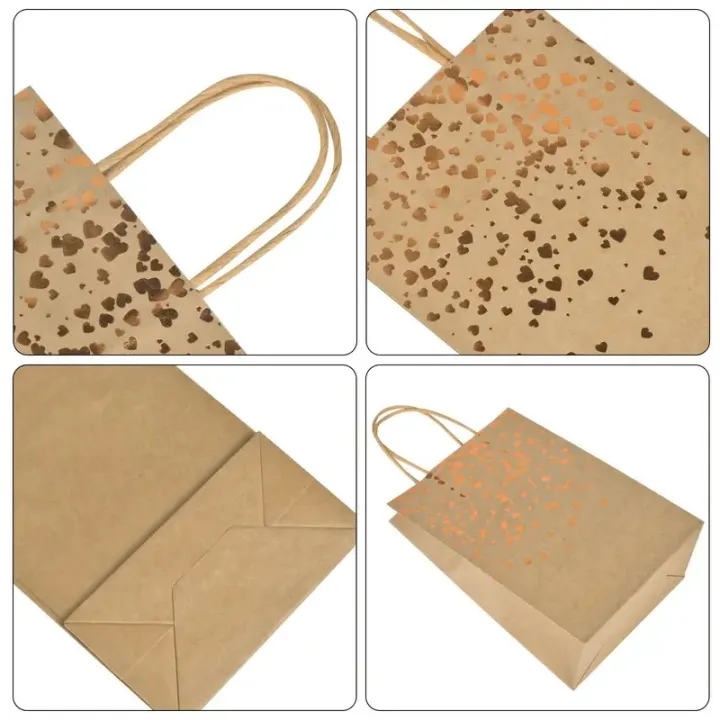 5/10PCS%20Black%20Brown%20White%20Bronzing%20Paper%20Bags%20Portable%20Birthday%20Gift%20Paper%20Bags%20Shopping%20Birthday%20Wedding%20Christmas%2022x16x8cm%20-%20Image%203