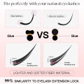5 Pairs Manga Lashes Soft Natural Long False Eyelashes Anime Wispy Strip Lashes For Korean Doll Eye Makeup Look. 
