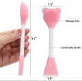 2 pcs Double Head Facial Mask Brush Silicone Applicator. 
